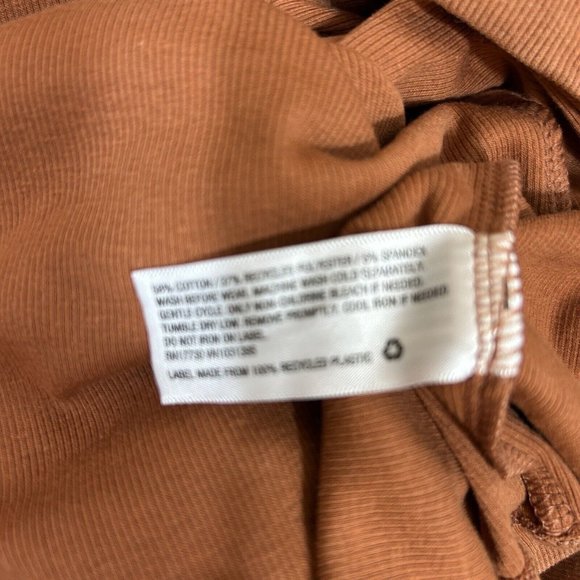 Universal Thread Womens Ribbed Tank Top 4X Copper Rust Brown Scoopneck Stretch - Picture 6 of 7